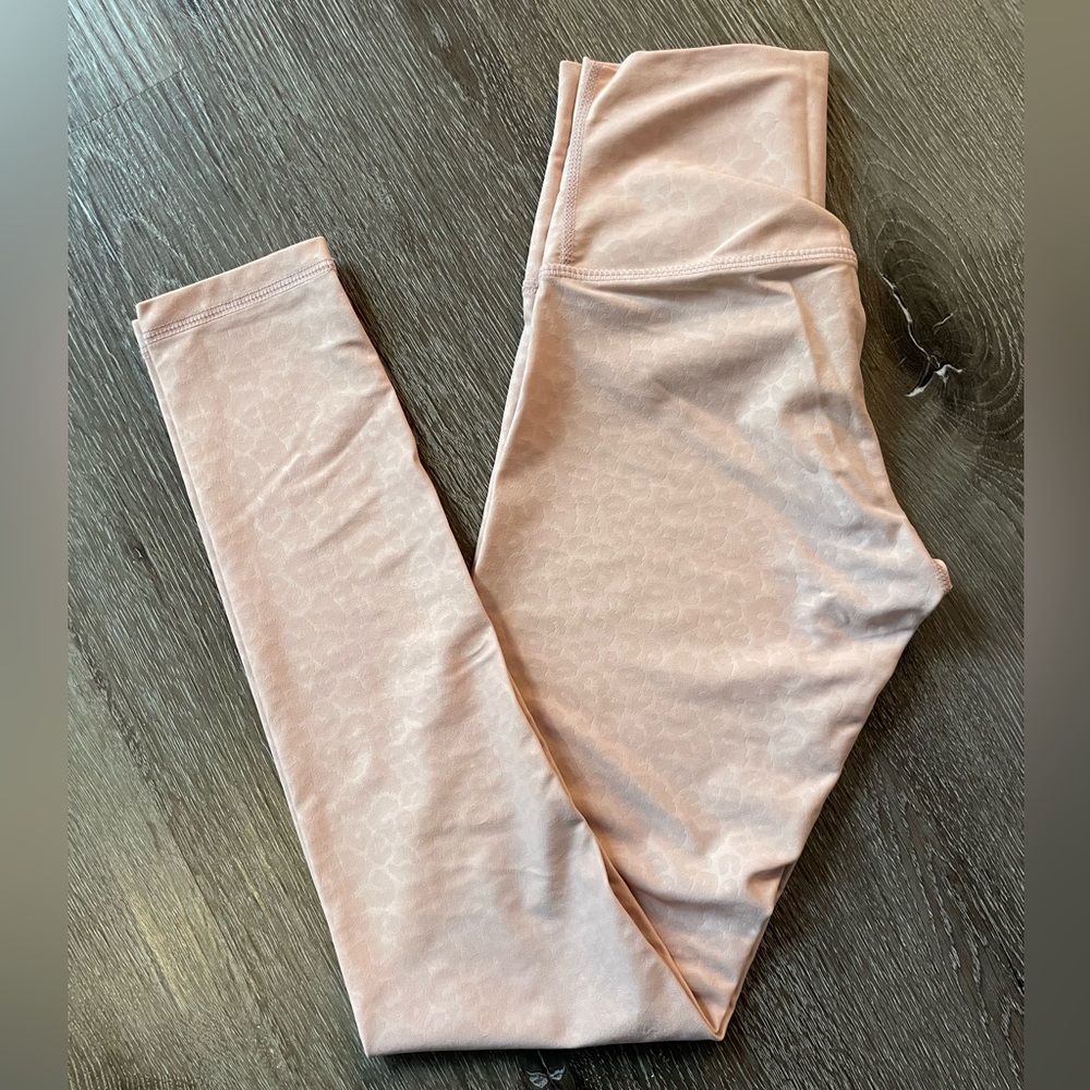 Like new - DYI Light pink Leopard print signature tights - XS